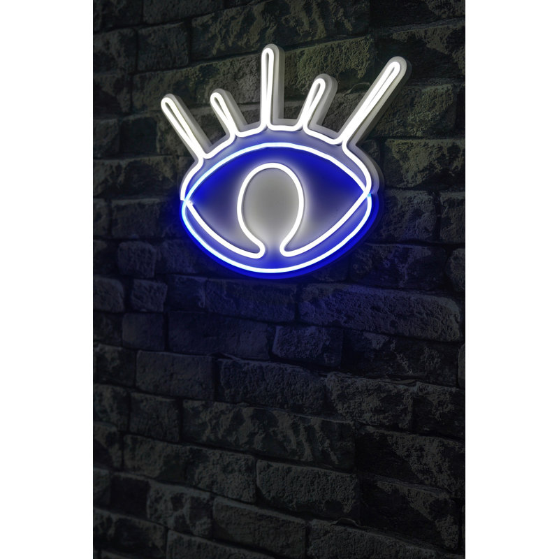 Flexible LED Neon Light Strip, Waterproof IP67, 12V DC, 12 ft 3 in Long | 400 Lumen Brightness, White & Blue Colors | PVC Foam Template, Perfect for Home Decor, Parties & Events | Energy Efficient 10000 kWh