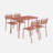 Polonius Metal 4 - Person Dining Table-92324892
