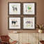 Golden Cuisine Sheep - Ensemble de 4 impressions sur toile encadrées-2076140451-2076140456