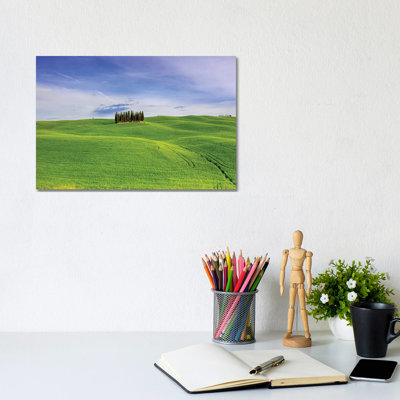 Italy, Tuscany, Val D'Orcia. Famous Cypress Grove. by Jaynes Gallery - Wrapped Canvas Gallery-Wrapped Canvas Giclée