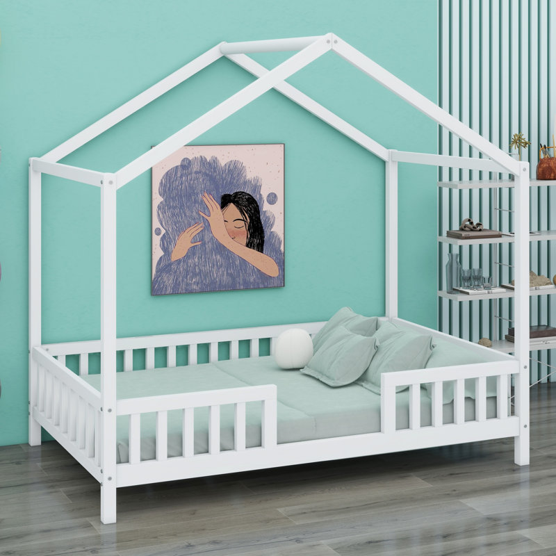 Lit sur pied Montessori, Lit simple, Blanc