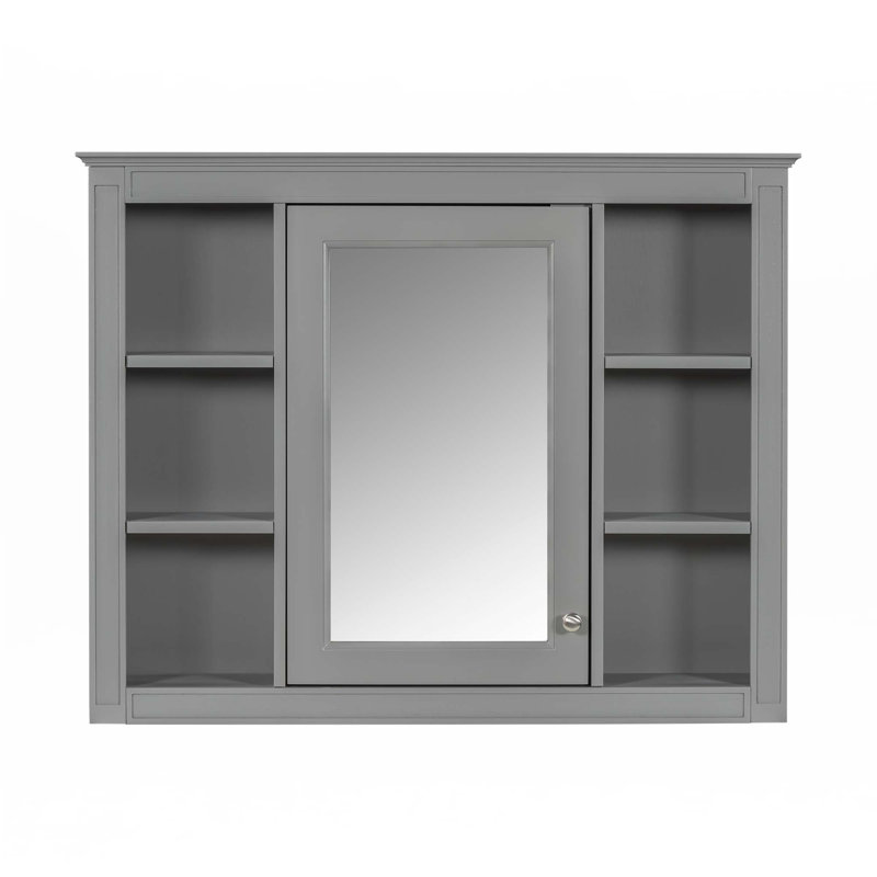 Armoire de rangement murale pour salle de bain, Pharmacie, Gris