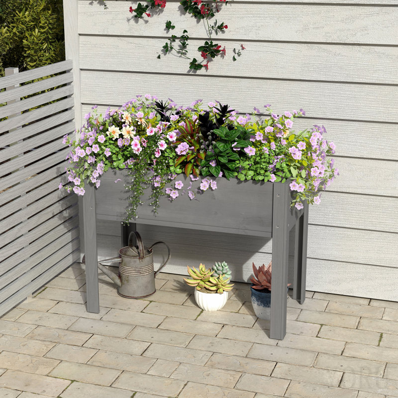 Wood Elevated Planter