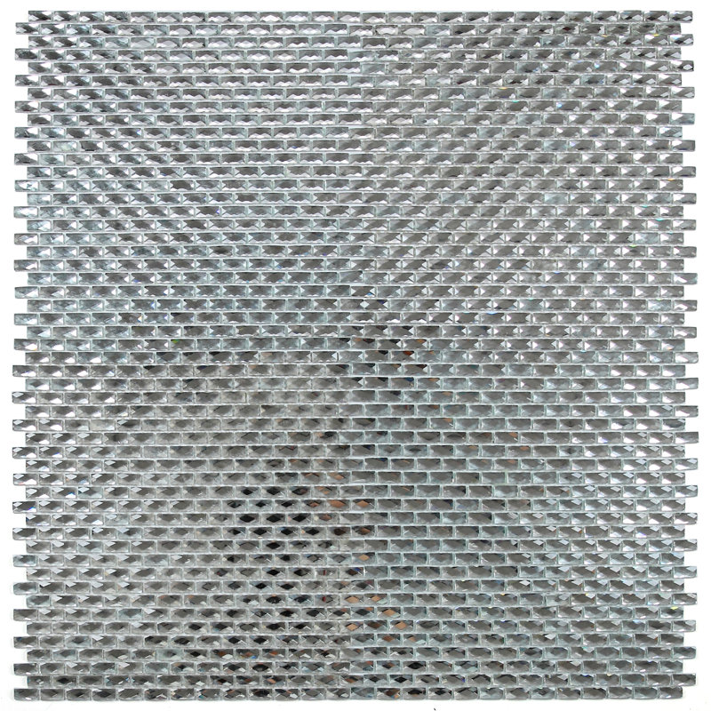 Artistic Jewels 12 in.x 12 in. Diamond Cut Glass Handmade Mosaic Decorative Kitchen & Bathroom Wall Tile