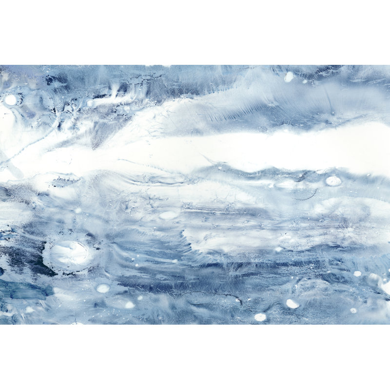 Indigo Tides III by Ethan Harper - Wrapped Canvas Painting, 20cm H x 30cm W x 3.8cm D