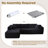 No Assembly Required Compression Packed Bonless Corduroy Fabric Sofa-992021636-991006486