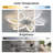 30.7In Ceiling Fan With Lights, Remote Control 3 Color Temperatures,6 Gear Wind Speed Fan Light-589787121