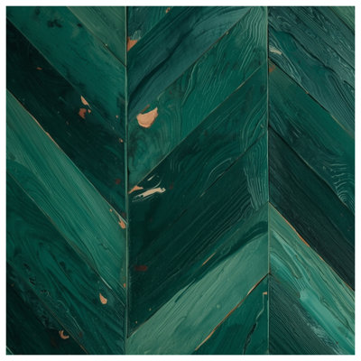 Couvertures en bois vert à chevrons