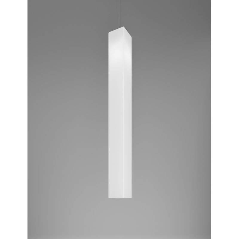 Tubes Suspension 60 White Glossy Matt Nickel E26 Ul, 126" H x 5" W x 5" D, White Glossy