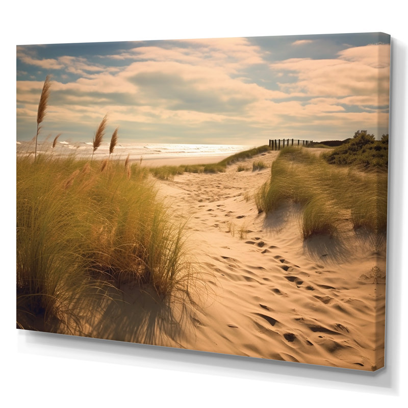 «Beach Sands Wonder», reproduction sur toile, H 16 po x l 32 po x P 1 po, Toile tendue