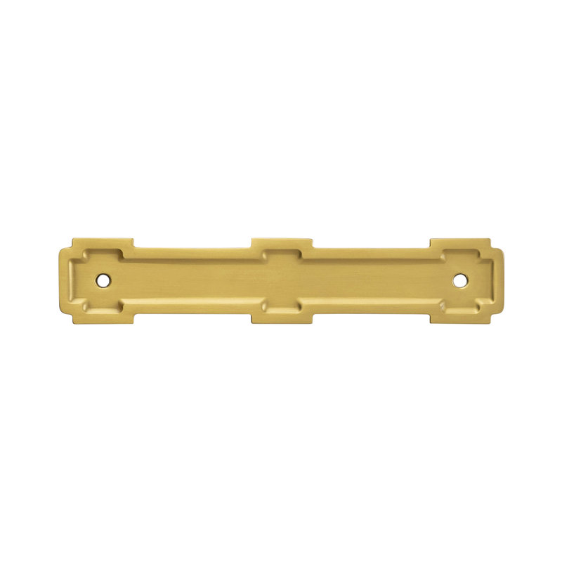 Coventry Collection Pull Backplate - Cabinet Pull - Transitional Hardware for Drawers & Cabinets, Brushed Golden Brass