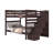 Tena Solid Wood Standard Stairway Bunk Beds Full over Full, 4 Drawers in the Steps, Dark Cherry-1904814712-1904814708