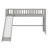Low Loft Bed With Ladder And Slide-895268024