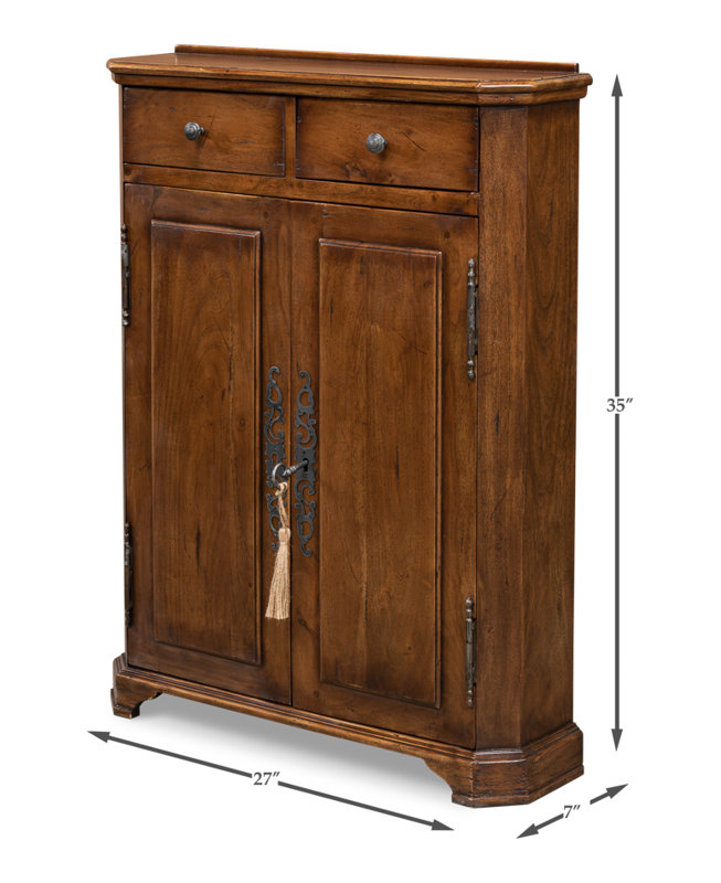 Austrian Hall 27'' W Solid Wood Server, Brown
