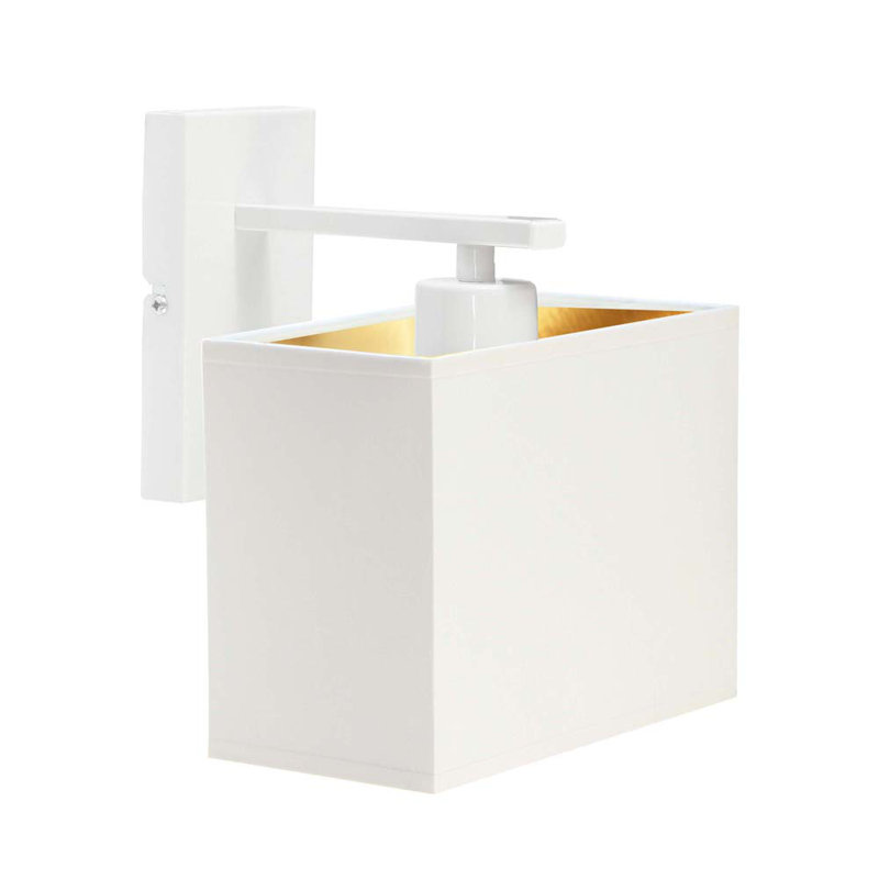 Generazio Steel Armed Sconce, White, Matte White