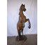 Statue cheval géant et incroyablement détaillée en bronze taille: 49 po x 27 po x H 73 po