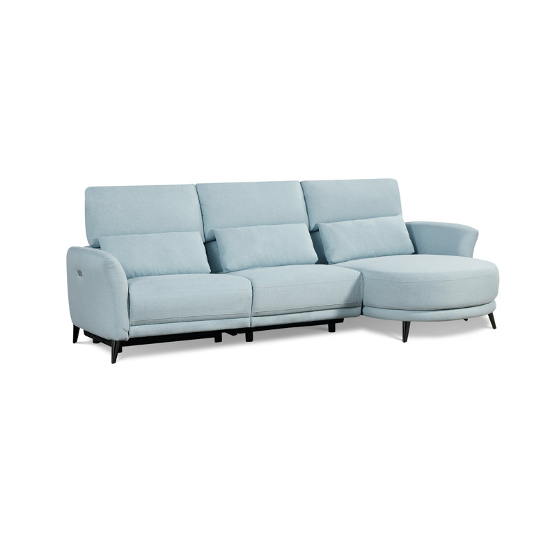 Canapé modulaire gris clair Wells