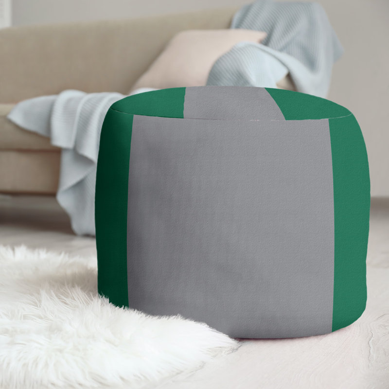 Repose-pieds repose-pieds rond 20,5", Dallas, Vert victorieux / argent / vert victorieux