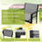 Onika 4 Piece Patio Conversation Set-1018465202