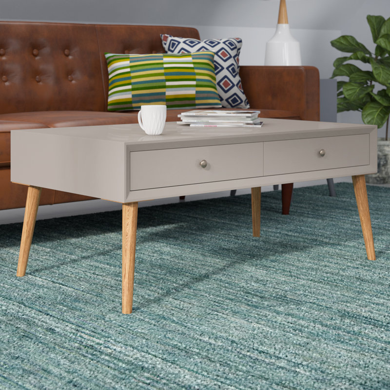 Single Coffee Table, Silver Birch