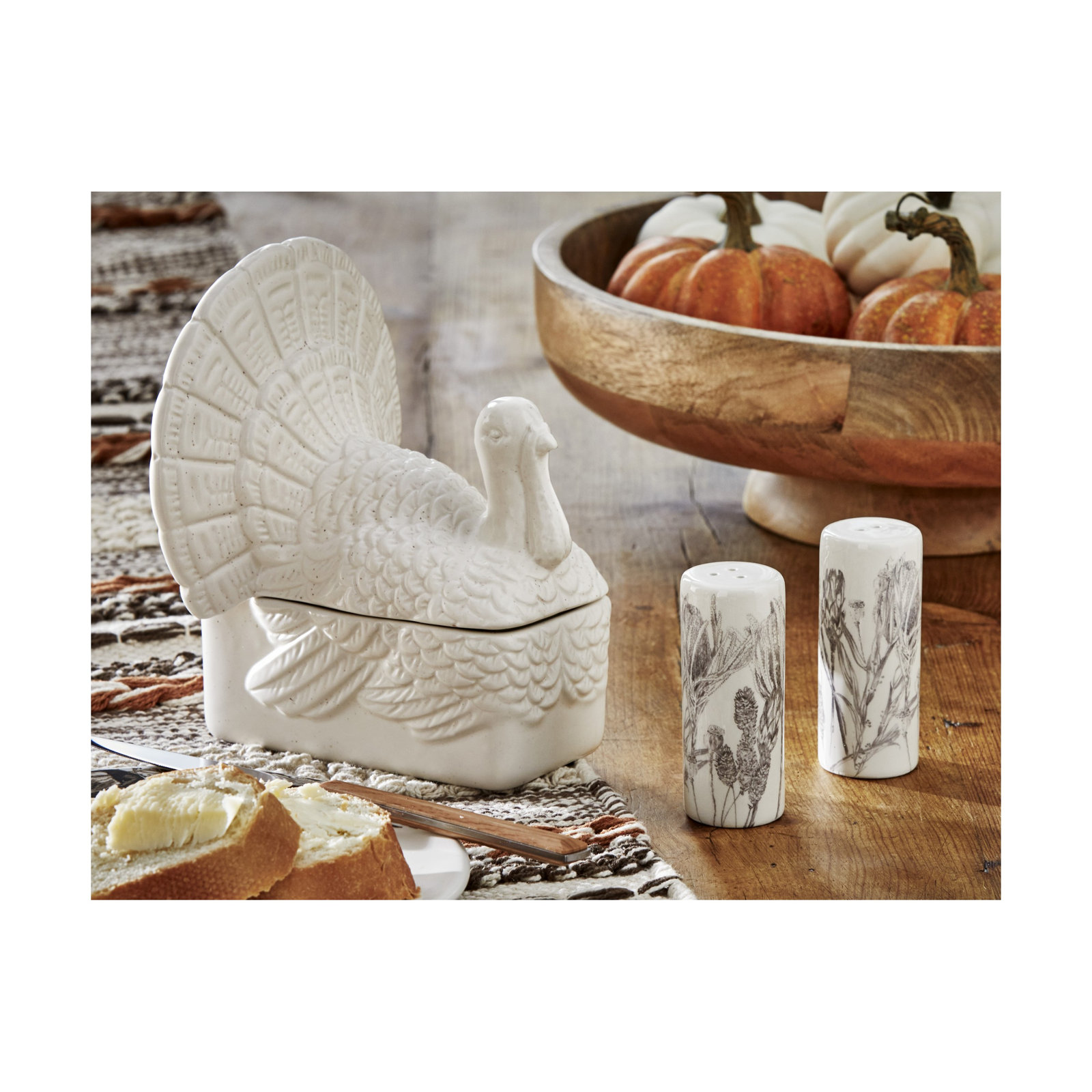 Turkey Butter Dish