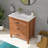 32" L White Ceramic Single Bathroom Vanity Top with Sink Only