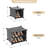 Portable Shoe Rack Organizer With Door, 48 Pairs Storage Cabinet, Adjustable Stackable Detachable Free Standing DIY Expandable 8 Tier-1529189596
