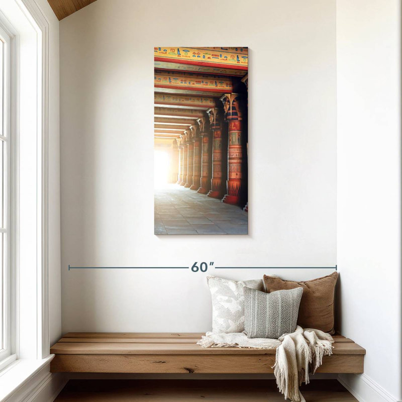 Egyptian Columns, 42" H x 21" W