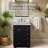 Lavanti Depos 24 Inch Bathroom Vanity with Sink – 100% Premium Solid Wood, Stylish Black Vanity Bathroom with Storage Cabinet – Modern Bathroom Vanities with Single Vanity Sink & 1.5" Quartz Countertop-2042324645-2042324652