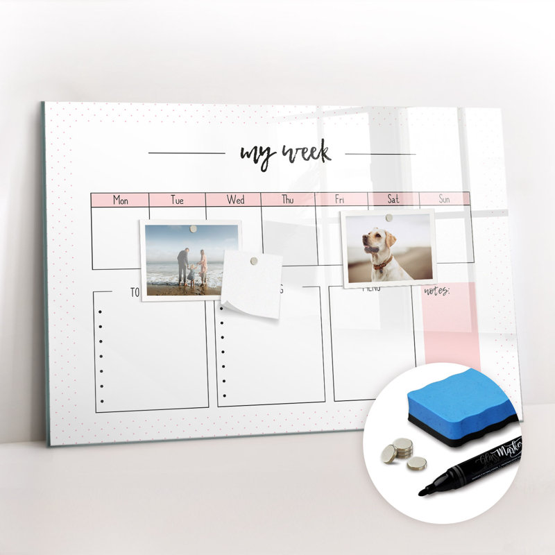 Magnetic Glass Dry Erase Board