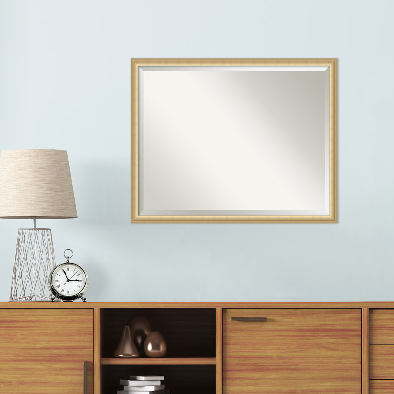 Miroir mural Florence, 23,75 po x 29,75 po, Or, Rectangle