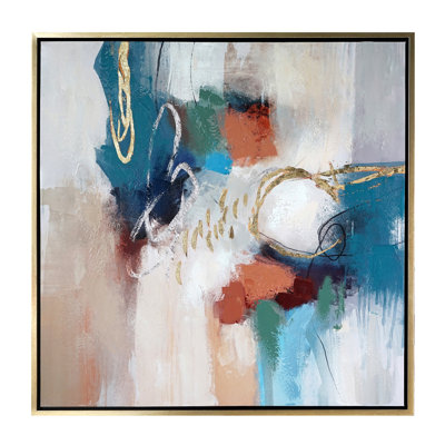 Vivid 1 Abstract Framed Canvas Wall Art