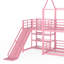 Lit superposé simple en métal avec escalier de rangement, glissade et rails de sécurité pour enfants (sans matelas)-132915769-132915772