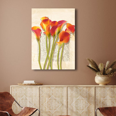 Vintage Flowers by Luca Villa - Wrapped Canvas Painting