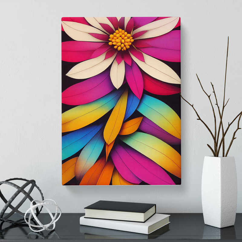 Dura Floral Indian - Wrapped Canvas Print, 50cm H x 35cm W x 3cm D