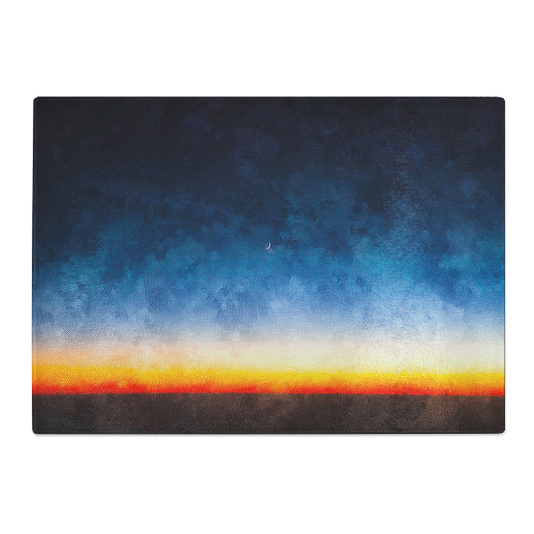Tempered Glass Moon Above the Horizon Chopping Board
