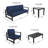 Dulcie 4-Person Seating Set With Sunbrella® Cushions-90979265