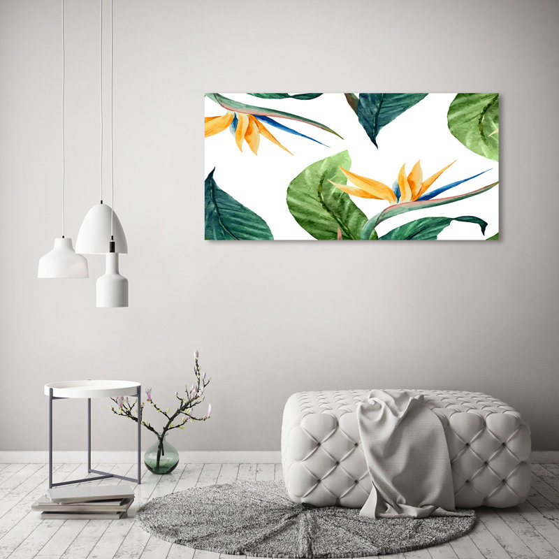Tropical Flowers - Wrapped Canvas Print