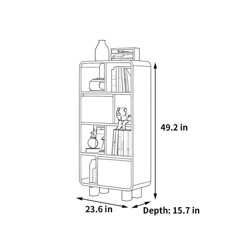 Peavler, (4 tablettes) H 49,2 po x l 23,6 po x P 15,7 po
