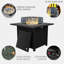 Ensemble de conversation 6 pièces pour canapé modulaire d'extérieur en aluminium avec coussins beiges épais-116989364-117320046-117320047