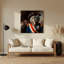 Chats Napoléon, art mural en métal brun-1240898653
