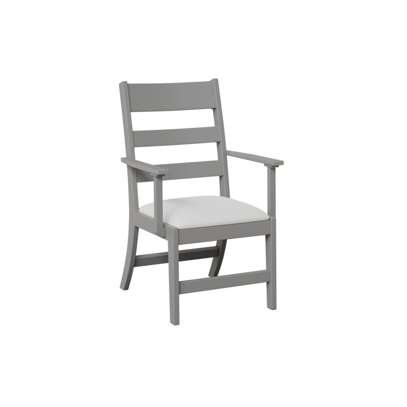 Chaise avec accoudoirs et coussins Parker, Tropicana Taupe, Fog