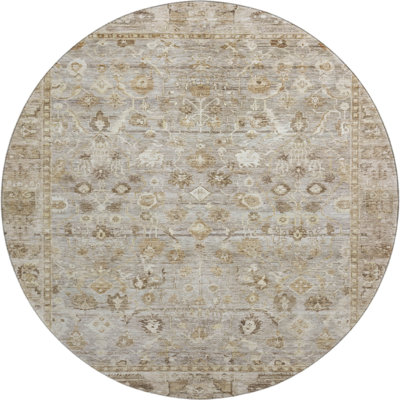 Premium Machine Washable Maag AMF1772 Global Rug