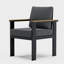Ensemble de salle à manger d'extérieur, table rectangulaire, 6 chaises sans accoudoirs