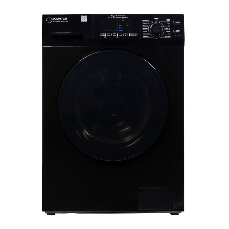 Ensemble laveuse et sécheuse 1,62 pieds cubes Equator Advanced Appliances, Noir