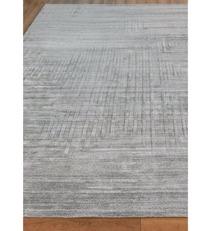 Castelli Geometric Area Rug in Gray, Rectangle 9' x 12', Gray