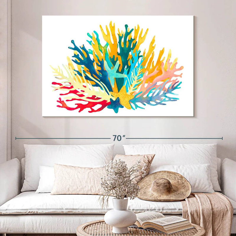 Brampt Abstract Coral Reef, 34" H x 51" W