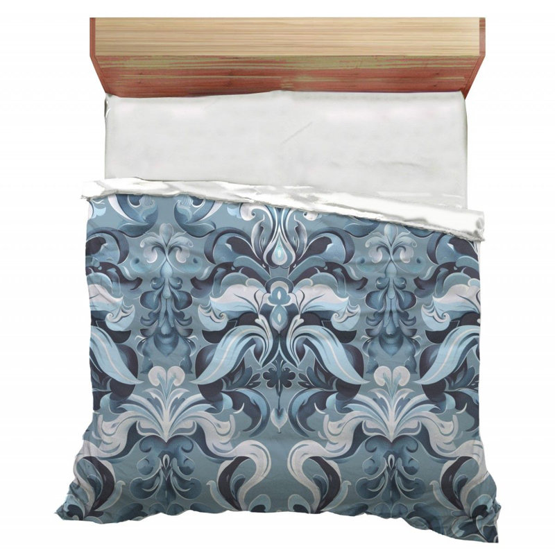 Plain Weave Muslin Floral Comforter, King Comforter