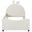 Upholstered Daybed With Rabbit Ear Shaped Headboard-587648288