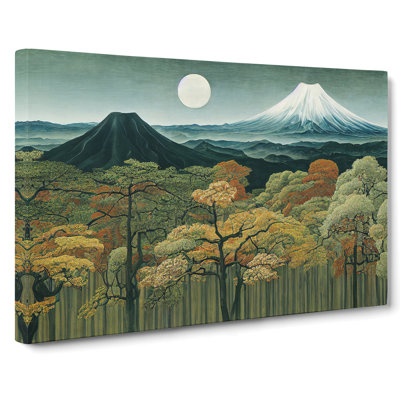 Retro Japanese Forest Vol.4 - Wrapped Canvas